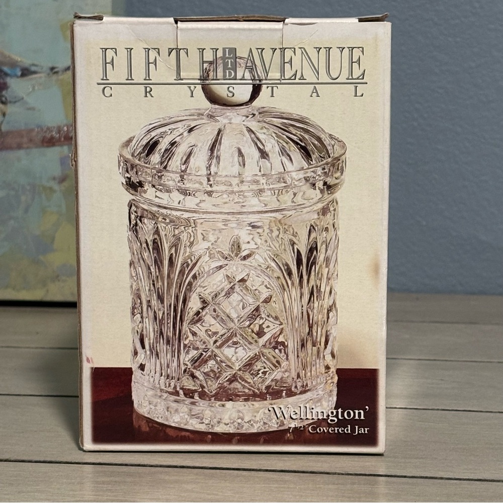 Fifth Avenue Crystal Wellington Covered Jar
